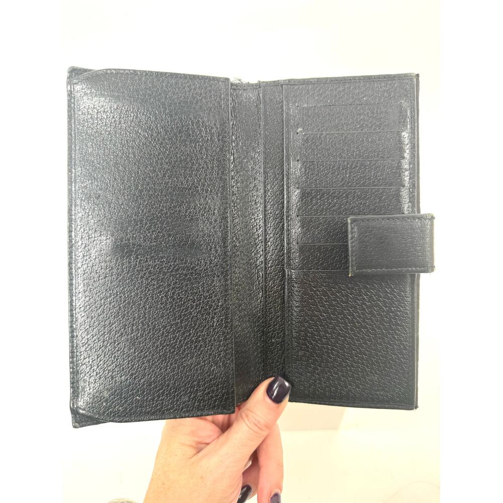 Gucci Black Nylon Canvas Tom Ford Era Monogram Continental Long Wallet - Picture 5 of 8